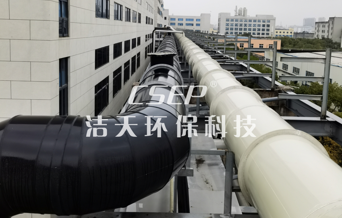 有機(jī)廢氣導(dǎo)靜電+阻燃型抗UVPP輸送管路